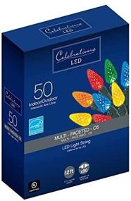 img 4 attached to 🎉 Celebrations 47825-71 C6 LED Light Set - 12ft, 50 Multi-Color Lights