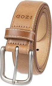 img 4 attached to Izod Men's Natural Leather Belts: Superior Style and Quality