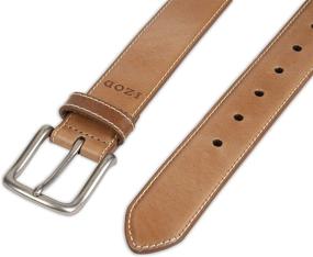 img 1 attached to Izod Men's Natural Leather Belts: Superior Style and Quality