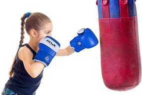 img 3 attached to Youth Boxing Gloves for Kids - Ideal for Punching Bag, Kickboxing, Muay Thai, MMA Training, and Sparring