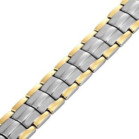 img 1 attached to Double Strength Titanium Magnetic Therapy Bracelet for Arthritis Pain Relief - Includes Size Adjusting Tool and Gift Box by Willis Judd