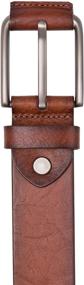 img 2 attached to 🐂 Premium Bullko Genuine Leather Classic Men's Accessories and Belts - 34 36Inch