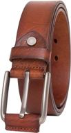 🐂 premium bullko genuine leather classic men's accessories and belts - 34 36inch логотип