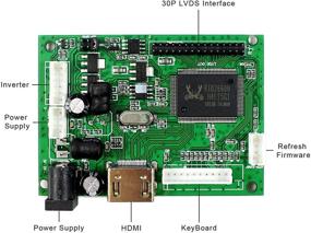 img 2 attached to 🖥️ VSDISPLAY HD-MI Audio LCD Controller Board for 14.1-15.4 inch 1280x800 LCD Screens: b154ew01, b154ew02, lp154w01, ltn154at07, ltn154x3-l01, lp154wx4, LTN140W2-L01, LVDS 30 Pin Interface, 1CCFL Backlight