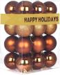 gamexcel 24pcs christmas balls ornaments for xmas tree - shatterproof christmas tree decorations perfect hanging ball bronze 1 logo