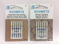 🧵 bundled schmetz sewing machine needles for stretch and knitwear fabrics - 5 stretch and jersey ball point needles included logo