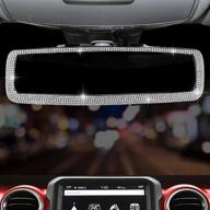 💎 зеркало заднего вида для автомобиля с кристальными бриллиантами - блестящие аксессуары для женщин. логотип