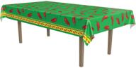 🌶️ vibrant beistle plastic chili pepper tablecover - perfect for your cinco de mayo fiesta party! logo