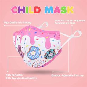 img 2 attached to CIKIShield 6 Pack Children Adjustable Cloth Face Mask: Washable, Reusable Face Cover for Kids - UV Protection Included