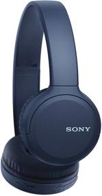img 1 attached to 🎧 Окончательное звуковое восприятие: беспроводные наушники Sony WH-CH510 - гарнитура Bluetooth надушевая с микрофоном для телефонных звонков, синего цвета (восстановленные).