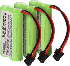 img 4 attached to 🔋 Miady 2.4V 2 AAA 900mAh Ni-MH Cordless Home Phone Battery Pack - Compatible with Uniden, Sanyo, Lenmar - BT1008 BT1016 BT1021 - Long Lasting Power (Pack of 3)