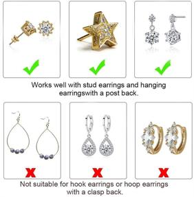 img 1 attached to Adjustable Hypoallergenic Sterling Backings Replacements Girls' Jewelry