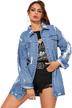 floerns womens washed distressed boyfriend women's clothing for coats, jackets & vests logo