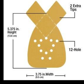 img 3 attached to 🔲 Dura-Gold Premium Mouse Detail Sander Sandpaper Sanding Sheets - 220 Grit (Box of 24) - 12 Hole Pattern Hook &amp; Loop Triangle Shaped Mouse Discs - Suitable for Black and Decker, Woodworking, Wood Crafting, Auto