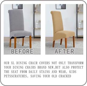 img 2 attached to 🪑 Deisy Dee Dining Slipcovers with Removable Protectors