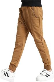 img 2 attached to 👖 Casual Tapered Boys' Cotton Sweatpants - Rysly Clothing for Pants