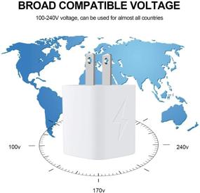 img 2 attached to Блок зарядки GiGreen USB - двухпортовая настенная вилка, зарядное устройство-адаптер 3PC совместимое с iPhone SE/11 Pro Max/XS/8/6S, Samsung Galaxy S20+/S10/A10e/A20/A71/A80/Note 20, Moto Z4.