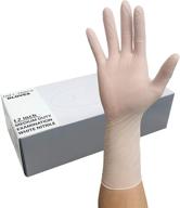 🧤 infi-touch white nitrile gloves - superior quality disposable gloves, non sterile, 50 gloves, powder free, 12" length logo