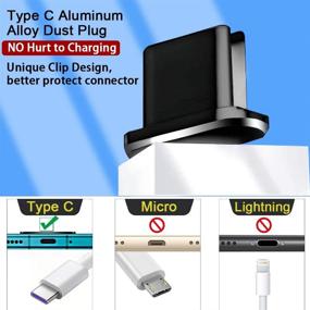 img 3 attached to 🔌 VIWIEU USB C антипыльные заглушки: смешанные цвета, двойное использование 3,5 мм аудио-штекер и защита от пыли.