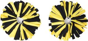 img 4 attached to 🎩 Pomchies pom hat in Black/Yellow Gold, One Size