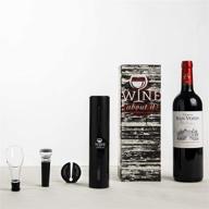 🍷 wine about it: effortless electric wine bottle opener set with rechargeable push-button corkscrew and additional accessories логотип