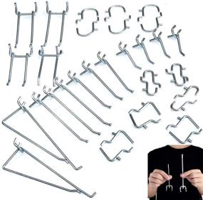 img 4 attached to 🔧 Moyeeka Pegboard Hooks Variety Pack - Essential Accessories