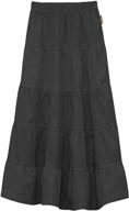 stylish babyo children's tiered stonewash clothing for girls' skirts & skorts logo