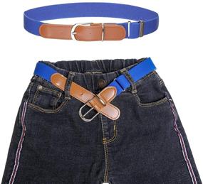 img 1 attached to 👦 Children's Elastic Belt for Boys and Girls - Stylish Accessories for Boys