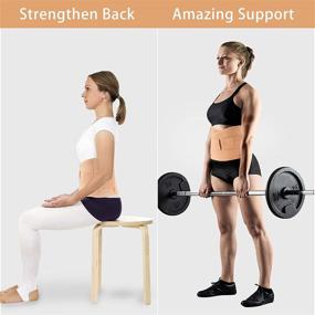 img 1 attached to 🔥 SZCLIMAX Back Braces: Effective Lower Back Pain Relief Belt with Lumbar Support, Ideal for Work, Sciatica, Scoliosis - Men/Women, Apricot, S