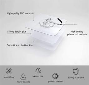 img 3 attached to Pairs Remote Waterproof Adhesive Hooks Reusable Practical 3M Multipurpose