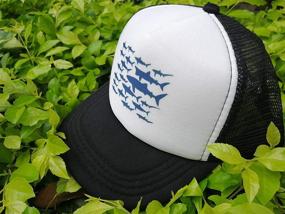 img 3 attached to 🧢 Adjustable Baseball Trucker Accessories with Ocean Floral Design for Boys