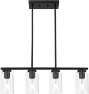 todoluz 4 light black kitchen island lighting: elegant and stylish ceiling pendants for modern kitchen island and dining room décor logo