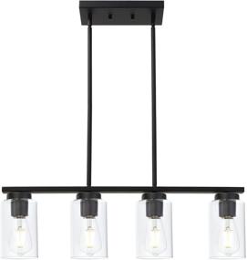 img 2 attached to TODOLUZ 4 Light Black Kitchen Island Lighting: Elegant and Stylish Ceiling Pendants for Modern Kitchen Island and Dining Room Décor