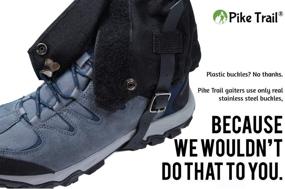 img 2 attached to 🥾 Waterproof and Adjustable Pike Trail Snow Boot Gaiters - Perfect for Hiking, Walking, Hunting, Mountain Climbing, and Snowshoeing