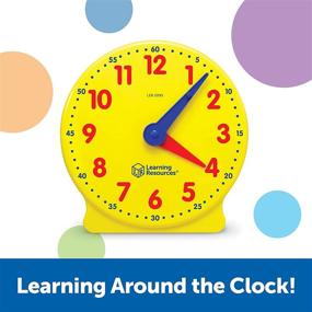 img 2 attached to Big Time Student Clock for Teaching and Demonstrating, Develops Time and Early Math Skills, 12 Hour Clock for Learning, Ages 5+ by Learning Resources.