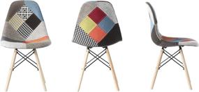 img 1 attached to Bold Tones Mid Century Upholstered Multicolor