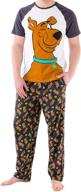 🐶 scooby doo men's pajamas large - comfortable and fun nightwear for adults logo