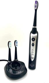 img 1 attached to 🦷 DR JIM ELLIS Replacement Heads for ELECTRIC Toothbrush: Superior Dental Care (Black, 2-Pack)