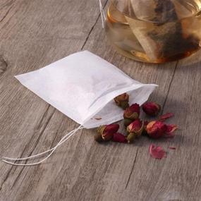 img 1 attached to ☕ Adecco LLC Tea Filter Bags: Convenient Disposable Tea Infusers for Loose Leaf Tea -100 Count