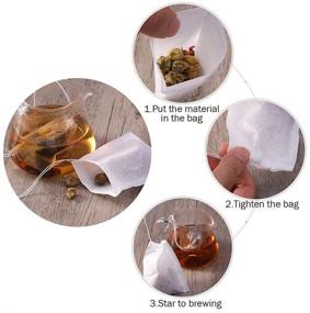 img 3 attached to ☕ Adecco LLC Tea Filter Bags: Convenient Disposable Tea Infusers for Loose Leaf Tea -100 Count