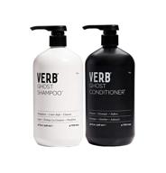 🌿 verb ghost shampoo & conditioner duo: color safe vegan set for weightless, frizz-free, hydrated hair with enhanced shine and strength logo