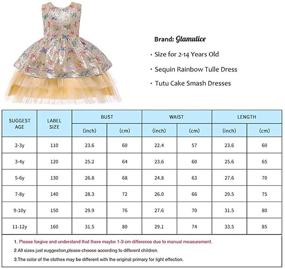 img 3 attached to 👗 Glamulice Princess Sequin Bridesmaid Graduation Girls' Dresses