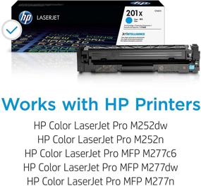 img 3 attached to 💙 HP 201X CF401X Toner Cartridge Cyan for LaserJet Pro M252dw/M277 Series - High Yield