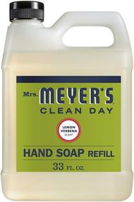 img 3 attached to 🍋 Mrs. Meyer's Clean Day Lemon Verbena Liquid Hand Soap Refill - Pack of 3, 33 Oz