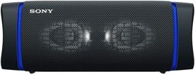 img 3 attached to 🔊 Мощная беспроводная колонка Sony SRSXB33 Extra BASS с Bluetooth в комплекте: Черное издание с жестким чехлом для путешествий и хранения Knox Gear (2 предмета включены)