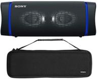 🔊 powerful sony srsxb33 extra bass bluetooth wireless speaker bundle: black edition with knox gear hardshell travel and storage case (2 items included) logo