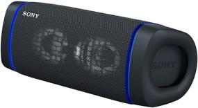 img 1 attached to 🔊 Мощная беспроводная колонка Sony SRSXB33 Extra BASS с Bluetooth в комплекте: Черное издание с жестким чехлом для путешествий и хранения Knox Gear (2 предмета включены)