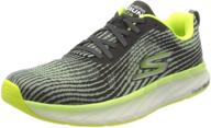 skechers run forza black lime men's shoes logo