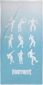 img 1 attached to 🕺 Fun Fortnite Emotes Dance Kids Towel - Soft & Absorbent, Perfect for Bath, Pool, or Beach - 28 inch x 58 inch