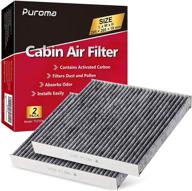 premium replacement cabin air filter with activated charcoal layer - puroma cp374, cf10374, toyota 87139-yzz09 logo